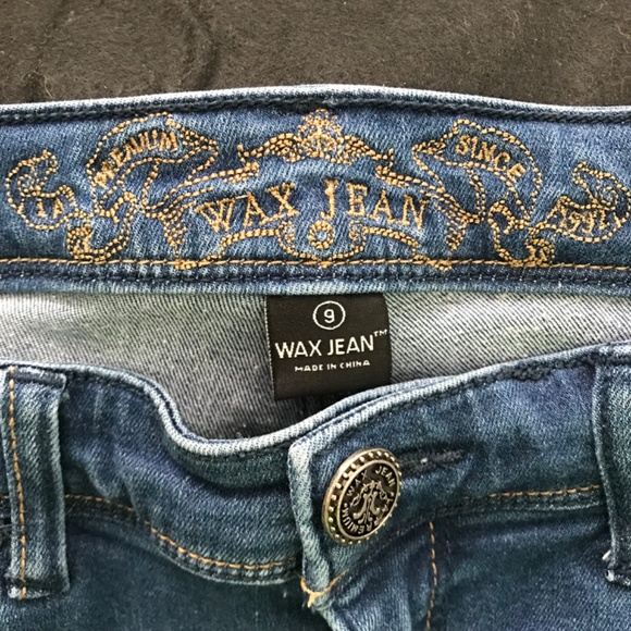 Y2K WAX JEAN Denim Jeans Skinny Ankle Size 6 Fit Deep Blue - Picture 11 of 12